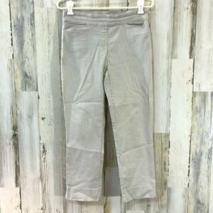 Hilary Radley Gray Striped Pants